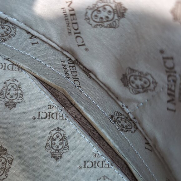 I Medici Firenze Brown Leather Satchel Handbag Women’s Small - Picture 13 of 13